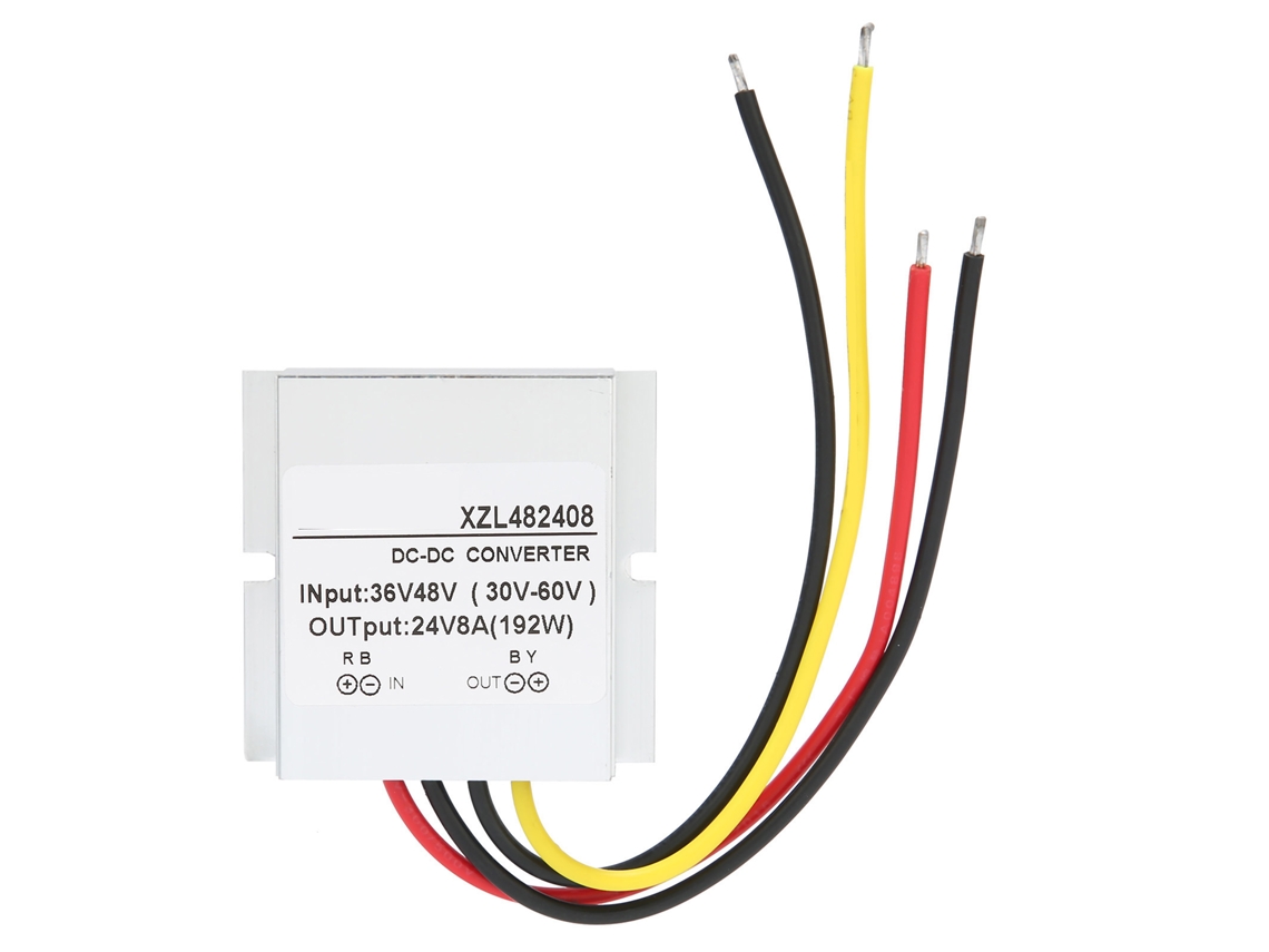Convertidor Reductor Cc-cc De 48 V A 12 V, 8 A, 192 W, Con Carcasa De Aluminio Y Protecciones Automáticas.