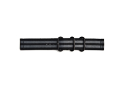 Correa de reloj de nailon trenzado de 22 mm para hombre y mujer con hebilla de acero