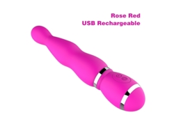 Vibrador De Masaje De Silicona Con 12 Modos De Vibracin Para Mujeres (rosa) Yizhood