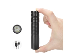 Linterna LED Black-bikight 1000lm, súper brillante y compacta, con 3 modos de luz, recargable para bicicletas, lámpara portátil para acampar al aire libre.