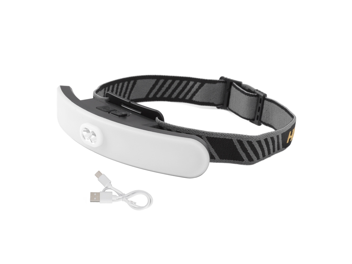 Linterna frontal LED recargable USB Bj de 1000 lm, ajustable e impermeable, para acampar, andar en bicicleta y pescar.