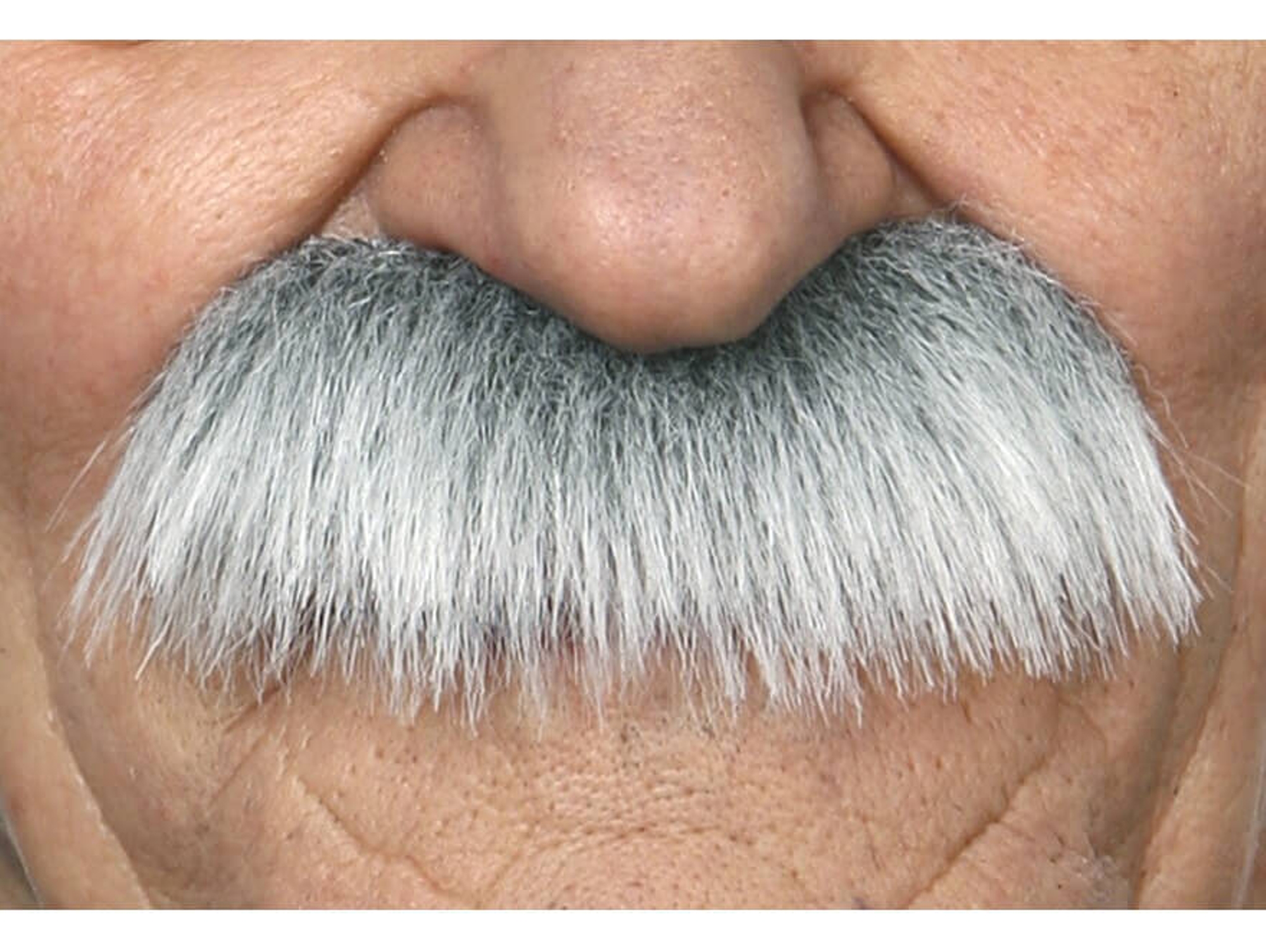 Bigote DISFRAZZES Canoso Despuntado De Sargento Militar (Talla: Talla Universal)