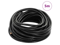 Cuerda de cuero negro Ø4 mm x 5 m Cuero HARLANV1