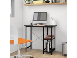 Escritorio | Mesa | Escritorio para ordenador 80x40x72 cm MDF y metal negro