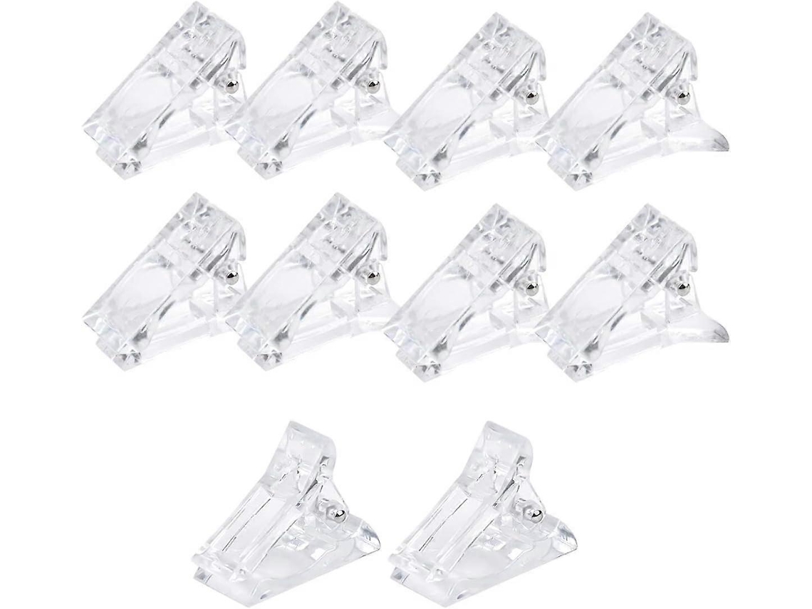Rebe-kit De 10 Clips Para Uñas Polygel, Clips De Acrílico Ligeros Y Duraderos Para Aplicación De Gel Y Acrílico