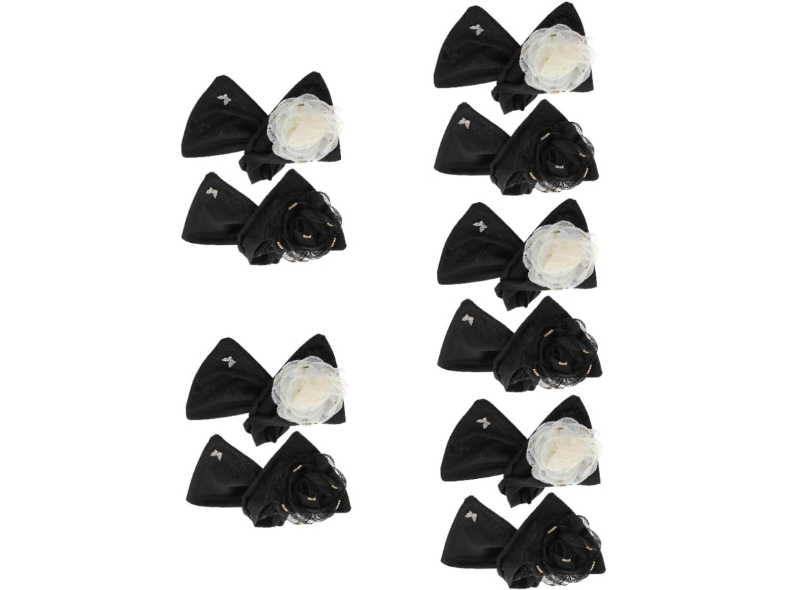 10pièces Outils De Chignon Fleuris Avec Épingle Accessoires Coiffure Et Pur