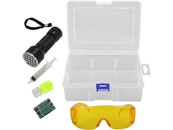 Kit De Detección De Fugas De Aire Acondicionado Para Automóviles Con Linterna Uv, De Plástico, Compatible...