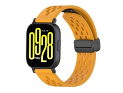 Correa para Xiaomi Redmi Watch 5 Active/Watch 5 Lite de 22 mm con cierre magnético de silicona Gertiz (amarilla)