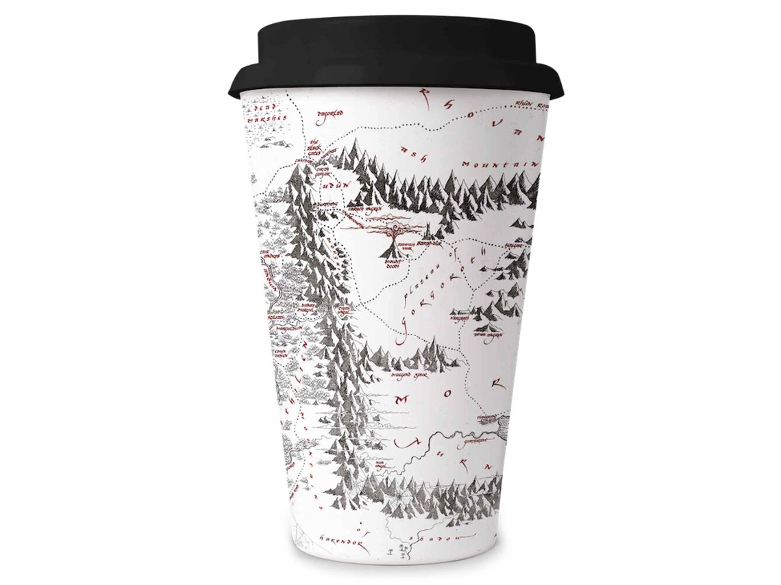Taza de Viaje SENHOR DOS ANÉIS Mapa Mordor