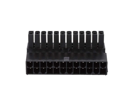 Adaptador de corriente, ATX 24 pines hembra a 24 pines macho Adaptador de corriente de 90 grados Placa base Conectores de computadora
