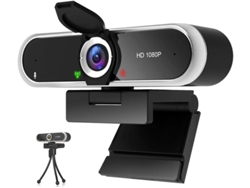 Cámara web 1080p con micrófono y cubierta, Plug and Play con corrección de luz automática para computadora portátil y de escritorio para transmisión en vivo Yizhood