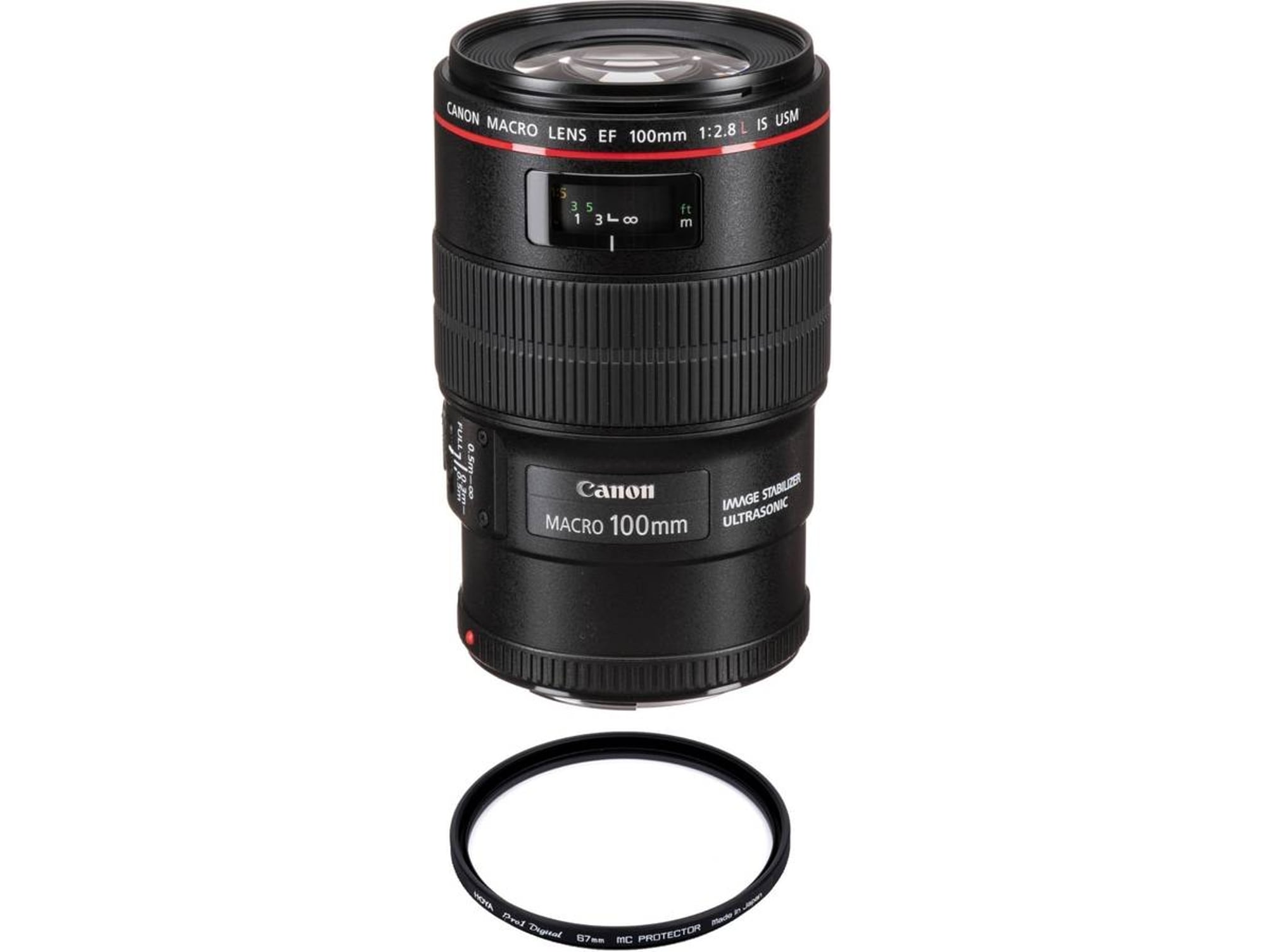 Objetivo CANON EF 100mm F2.8L Macro IS USM + HOYA 67mm PRO 1D Protetor