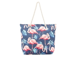 Bolso de playa grande de lona resistente para mujer, mochila informal para compras y viajes.