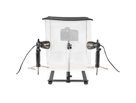 NEDIS Photo Studio Kit 400 Lm Fondos plegables incluidos Bolsa de viaje incluida Negro