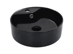 Lavabo con rebosadero 36x13 cm Cerámica Negro DKD HOME DECOR