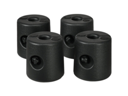 Pesos para carpas, aptos para 12 kg (arena), 9,2 kg (agua), HDPE resistente a la intemperie, color negro