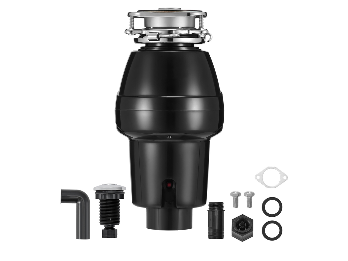 Triturador de residuos de alimentos Succebuy de 1/2 HP, 3820 rpm, 185 x 185 x 370 mm