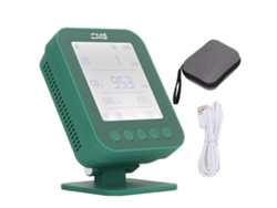 Detector de presión y altitud multifunción 6 en 1 con carga USB, monitor de CO, CO2, temperatura y humedad para el hogar.