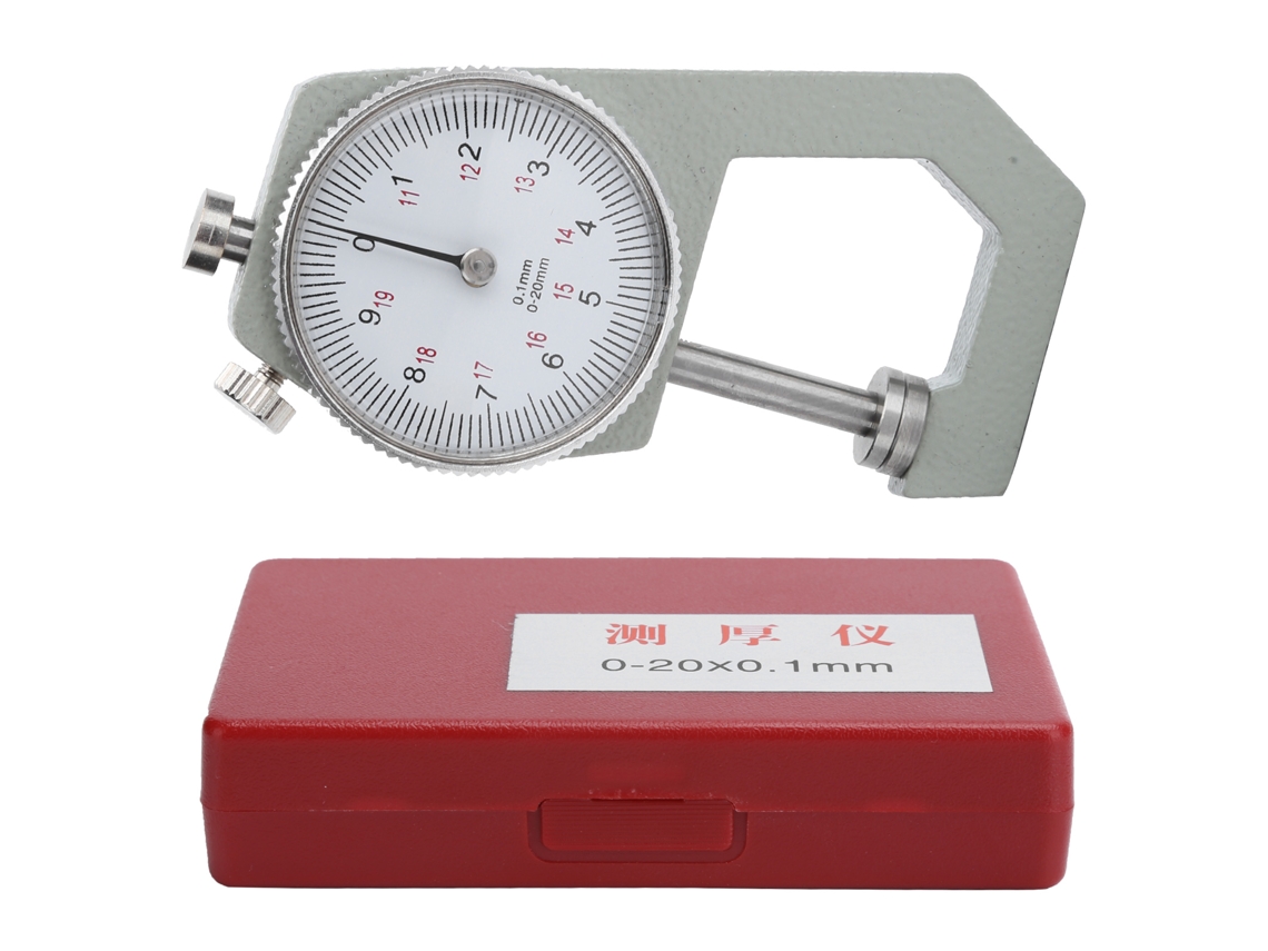 Calibrador de espesor de precisión de 0 a 20 mm para medir joyas, relojes y papel.