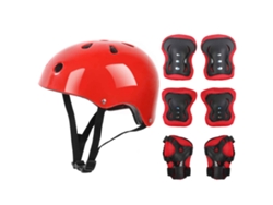 7 Piezas De Decoraciones Navideñas Para Niños, Casco, Rodilleras, Coderas Y Patines De Bicicleta
