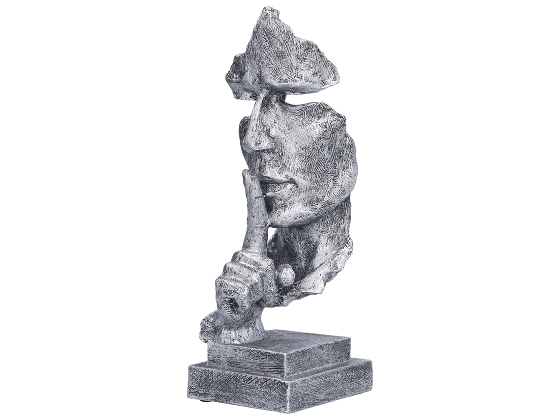 Estatua De Resina "pensador, Guarda Silencio" Con Diseño Único Y Exquisita Artesanía Para Decoración De Oficina Bl548