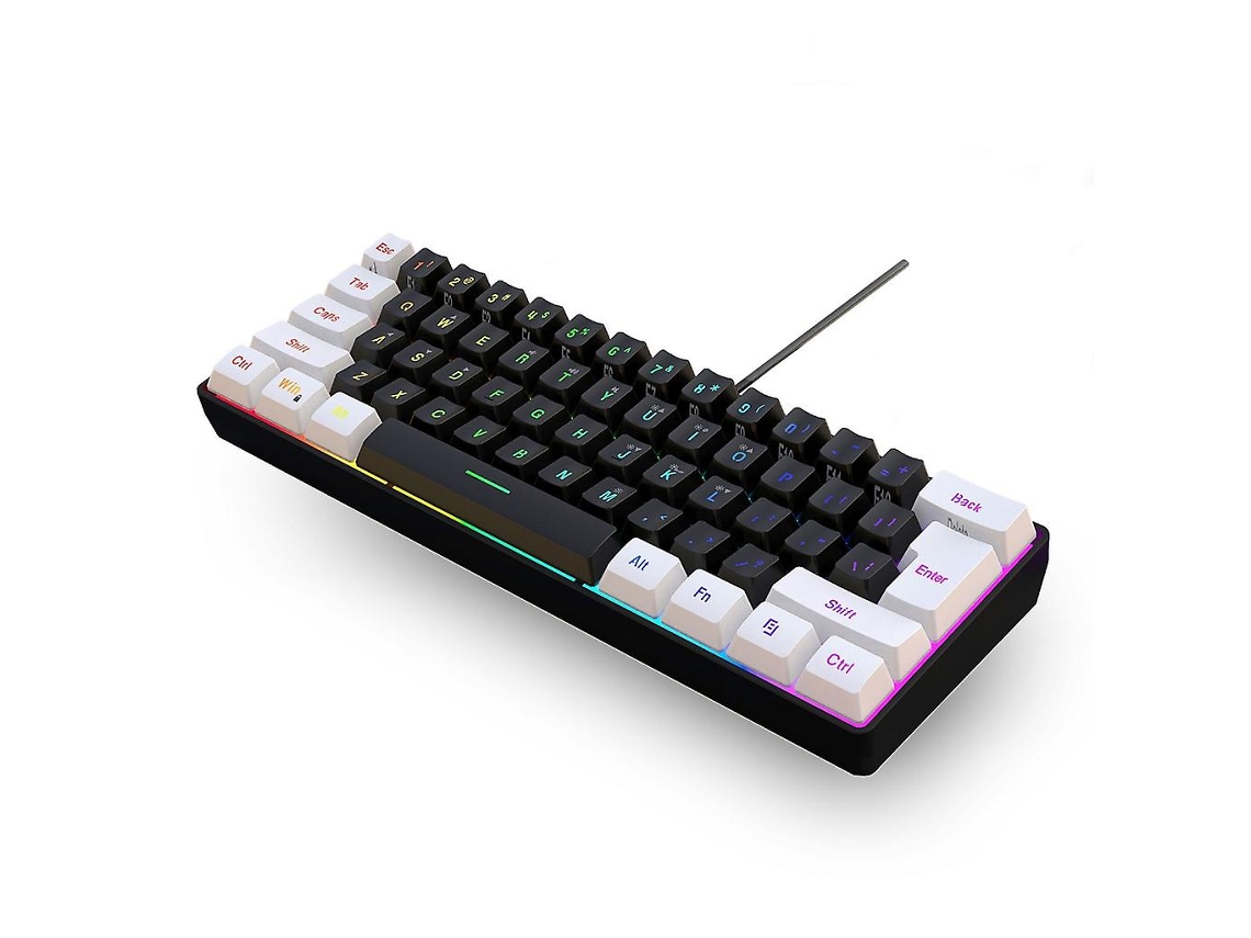 Teclado para juegos con cable Teclado para juegos a prueba de agua Teclado con iluminación RGB Ly Ebike