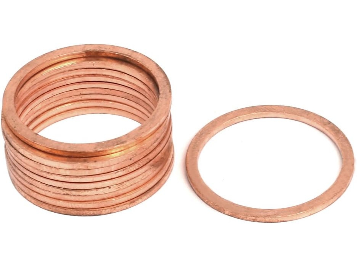 10 Piezas De Junta De Anillo Plano De Cobre De 27 Mm X 32 1,5 (7d49d3f27196b26d2ba1ddbe7adfcafb)