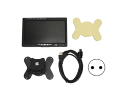 Monitor De Coche De 7 Pulgadas Vga Av Hd 1024x600 Monitor De Pc Mini Con Soporte Giratorio Enchufe Eu