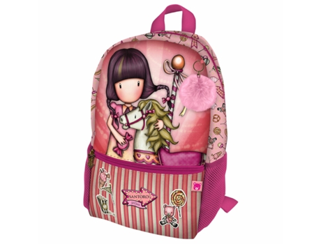 Mochila de La Escuela Gorjuss Carusel Mini Salmón 26 x 34 x 11.4 cm