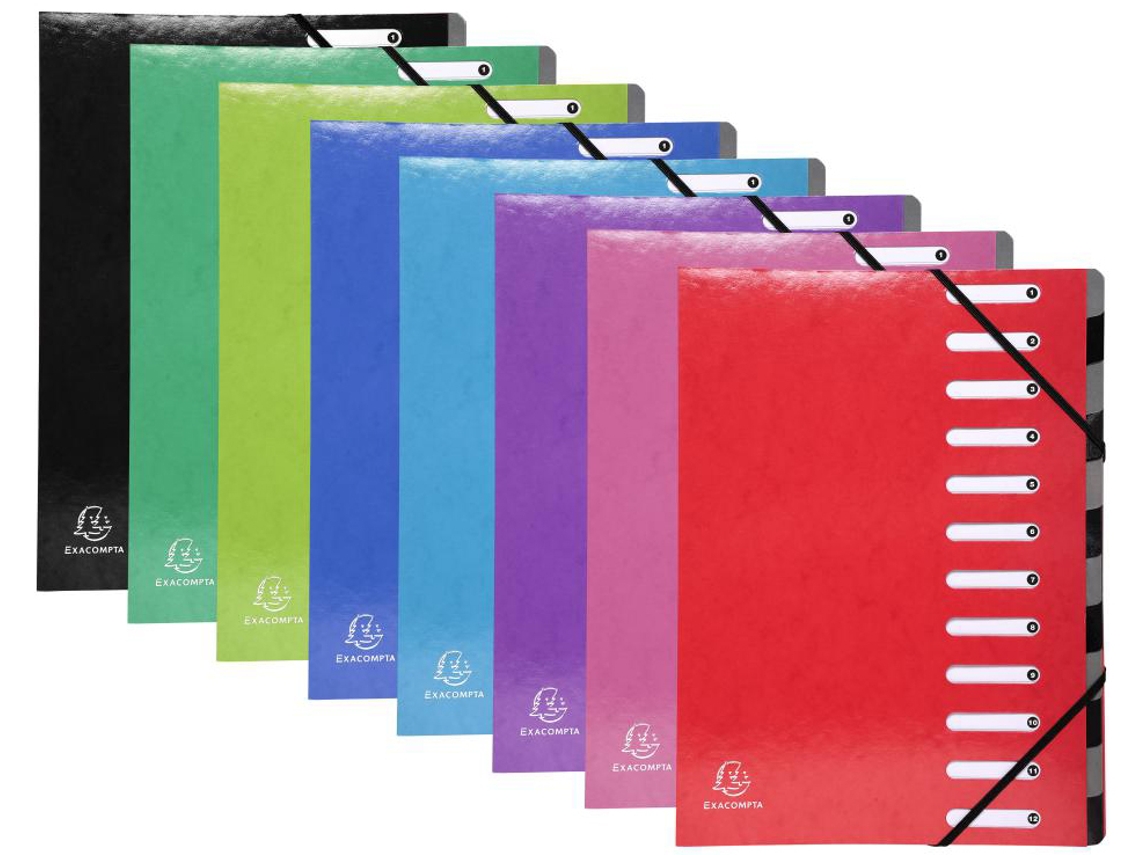 Carpeta EXACOMPTA Iderama 12 Compartimentos Púrpura