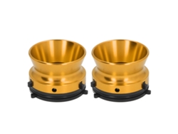 1 Par De Adaptadores De Buje Nab, Aluminio Pulido, Apertura De 10 Pulgadas, Para Studer Revox Akai Teac Gold