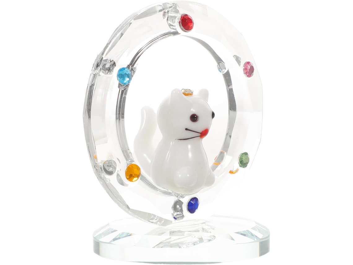 Figura Miniatura Pascua Cristal Artificial Resistente Intemperie Soporte Decoración Primavera Jardín 1 Pieza