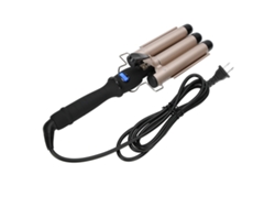 2026-plancha De Rizo 3 Barras Waver Curler 28mm Herramientas De Peinado Oro 110-240v Plug Us