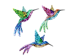 3 Esculturas De Metal Con Forma De Colibrí Para Pared, Decoración De Aves Para Interiores Y Exteriores, Jardín O Hogar.