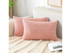 Capa De Almofada De Cordeiro, 30x50 Cm – Rosa