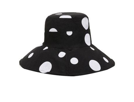 Visera Parasol Sombrero Pescador - Doble Cara Negro Lunares [Con Cuerda] Visera Sombrero Pescador - Negro Lunares Doble Cara [Con Cuerda] JEIIBRZUI