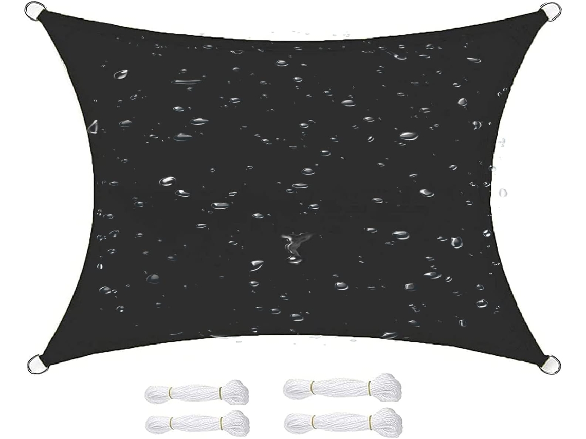 Vela De Sombra Rectangular Resistente Impermeable Uv, Transpirable,