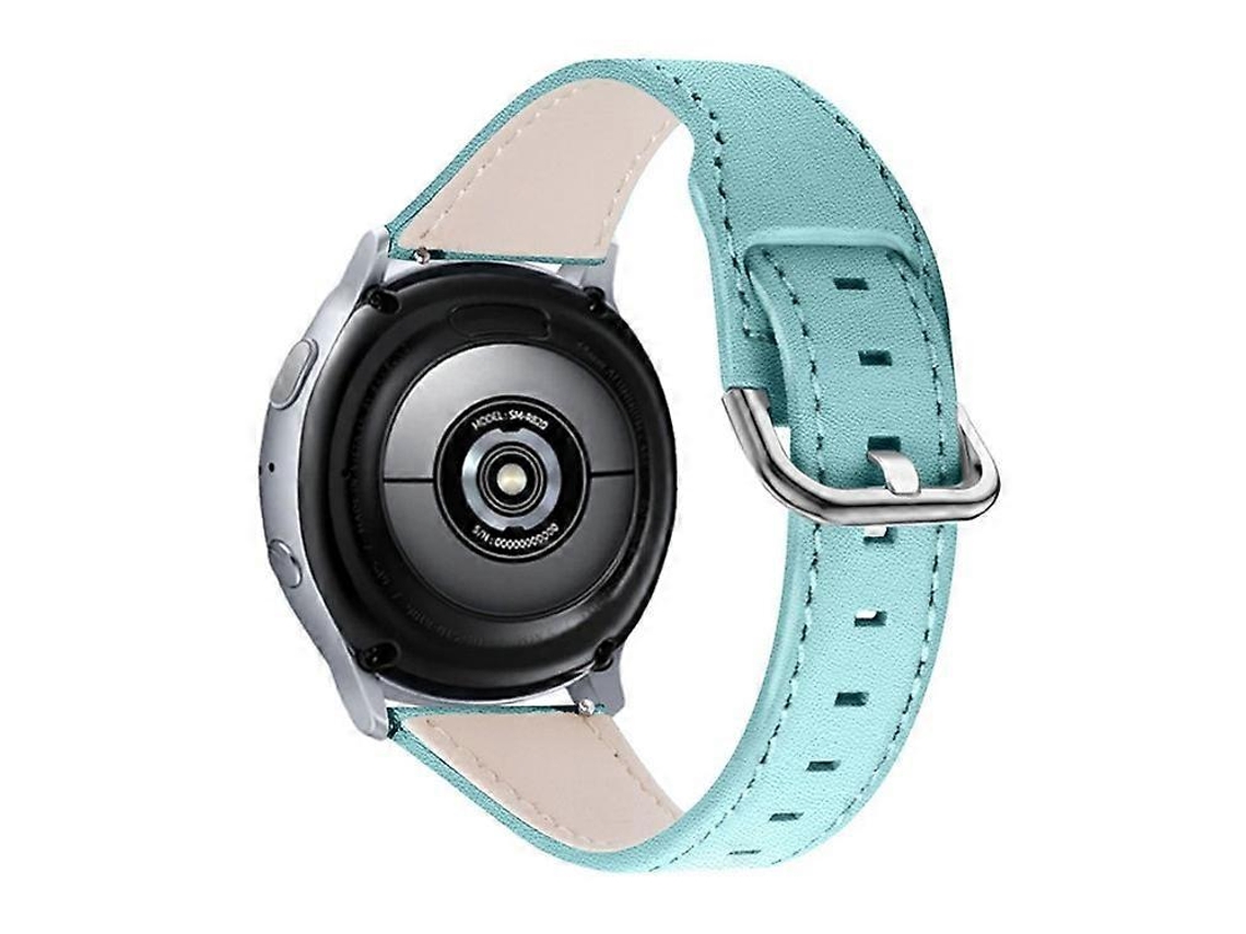 Correa universal de piel de vacuno Pebble Time Round/Pebble 2 de 20 mm con hebilla de acero inoxidable Saisiyiky
