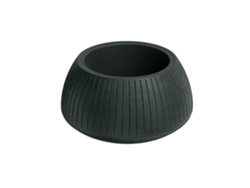 Maceta De Rotomoldeo Coro Bowl Carbón Ø40x20