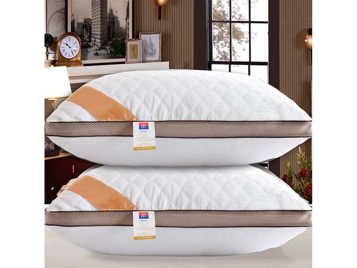 Almohada De Algodón Viscoelástico Suave Y Cómoda En Tamaño Extragrande.