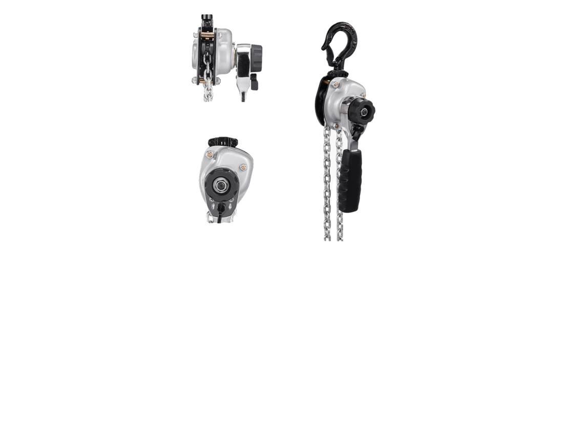 Polipasto manual de cadena, mango ergonómico, características de seguridad mejoradas, 0,25 t, 1,5 m