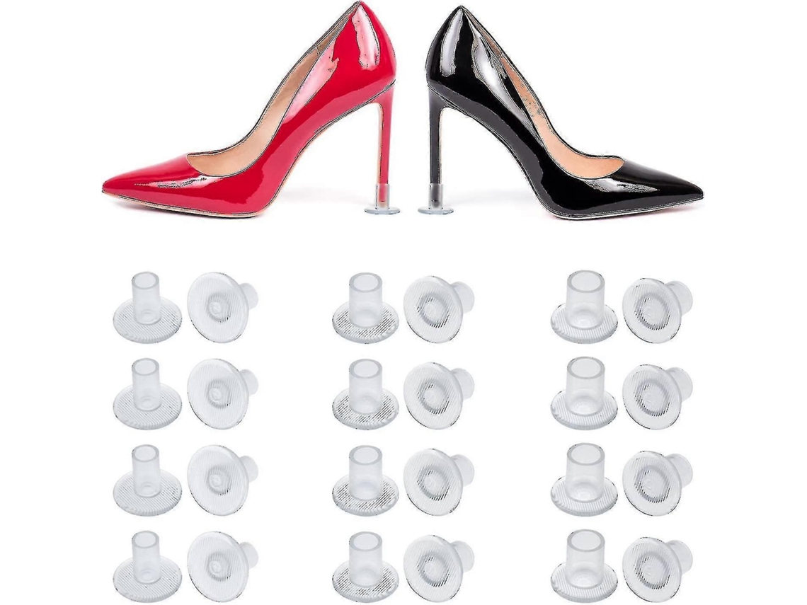 Rebe-protetor De Salto Para Sapatos, 12 Pares Anti-derrapante Para Eventos Formais