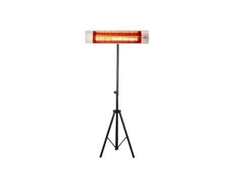 Pack Estufa Infrarrojos ORBEGOZO 2000W, Carcasa de aluminio anodizado Trípode Ajustable hasta 210 cm.