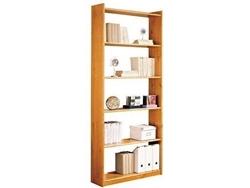 Estantería DOGAR IMPORT Alteal Miel Madera Maciza (Marrón - Pino - 200X80X28 cm)