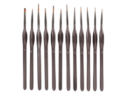 Juego De 12 Pinceles De Detalle Con Mango Triangular Ergonómico Para Pintura Acrílica Y Al Óleo.