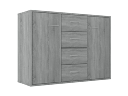 Aparador de madera procesada gris Sonoma MAISON EXCLUSIVE (88x30x65 cm)