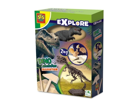 Excavación 2 en 1 Dinosaurios y Esqueletos T-Rex SES Explore 25092