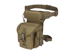 Riñonera táctica militar ajustable para el muslo, ideal para senderismo y motocicletas.