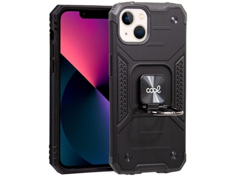 Funda COOL para iPhone 13 Mini Hard Anillo Negro