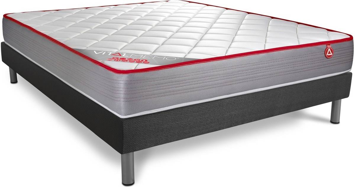 Conjunto de Somier + Colchón VITALIT Vitalmemo (140x200 cm - Espuma Viscoelástica)